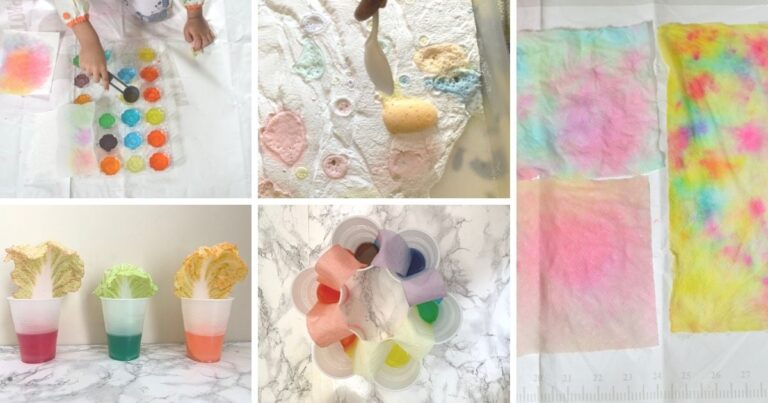 facebook activities for kids to do with leftover dye