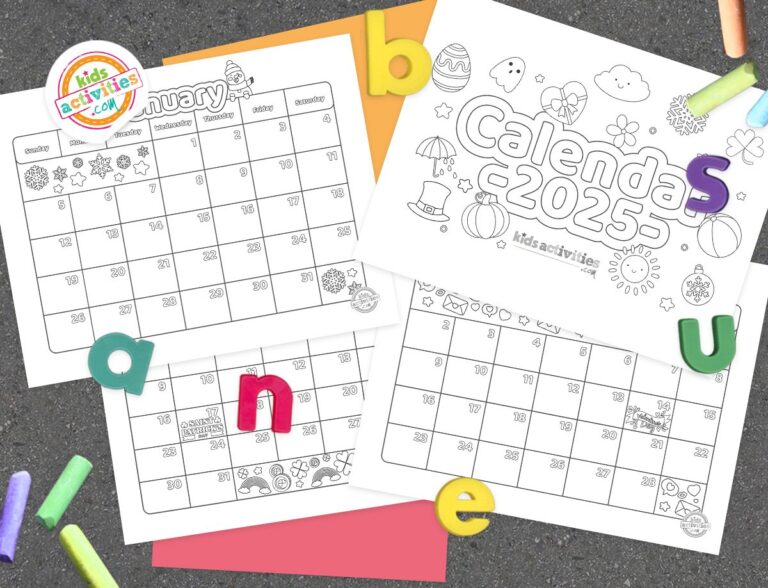 Calendar 2025 Coloring Pages Facebook