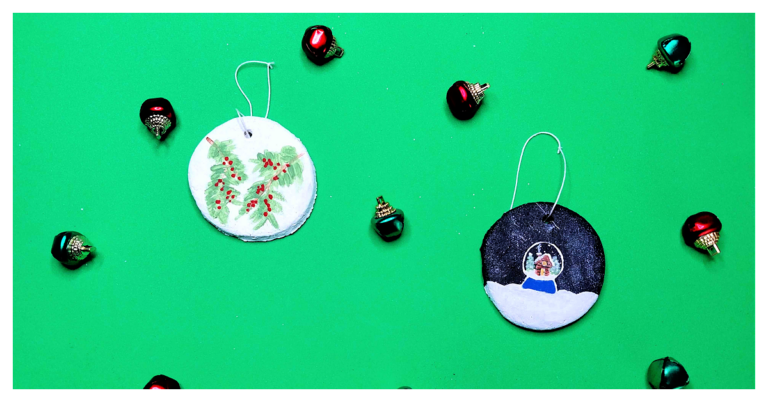 Painted Christmas Ornaments social kids activities blog